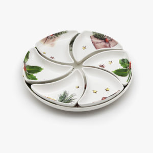 7 compartment dish for appetizer