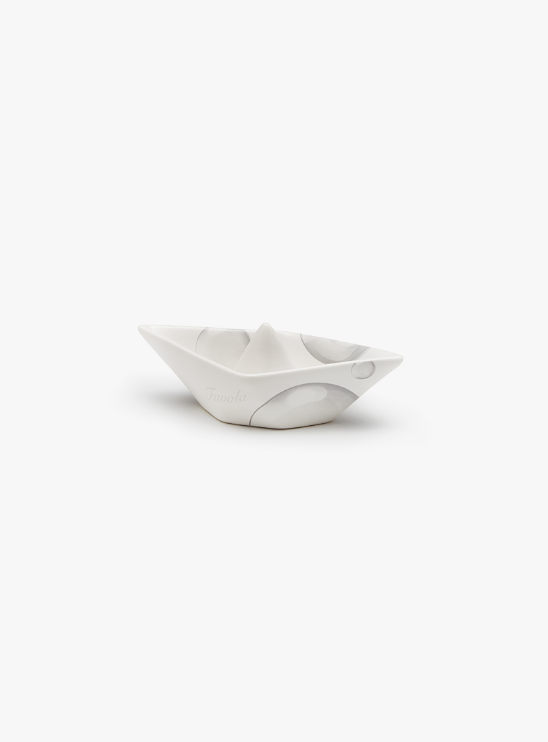 small boat in ceramic
